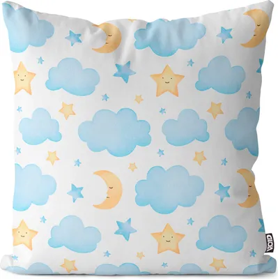 Produktbild von VOID Mond Sterne Wolken Kissenbezug Kissenhülle Sofakissen Kissen Deko Outdoor-Kissen Dekokissen