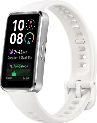 Produktbild von HUAWEI Band 10, Schlankes Gehäuse aus Aluminiumlegierung, Tragekomfortarmband, Professionelle Schlafanalyse, KI-gestütztes Fitness-Tracking, Schnelles Aufladen, Kompatibel mit Android & iOS, Weiß