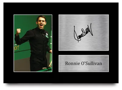 Snooker-Fotodruck A4, Ronnie O'Sullivan, signiert, ungerahmt