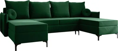 Produktbild von MIRJAN24 Wohnlandschaft Leon U mit Schlaffunktion und Bettkasten, Polstercouch, Stilvoll Polstersofa vom Hersteller (Farbe: Manila 35)