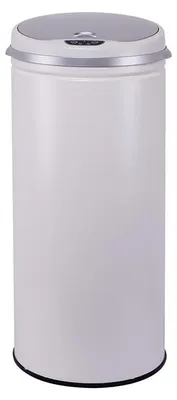Image de Poubelle automatique 42l blanc mat - Kitchen Move - BAT-42LI SNOW - inox couleur