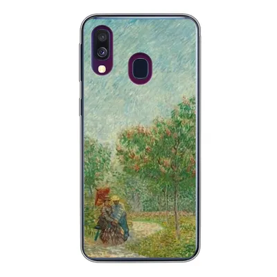 Produktbild von MuchoWow® Handyhülle Schutzhülle Hülle für Samsung Galaxy A40 Garten mit Liebenden - Vincent van Gogh Silikon Softcase Handy Hülle - Handy-Tasche