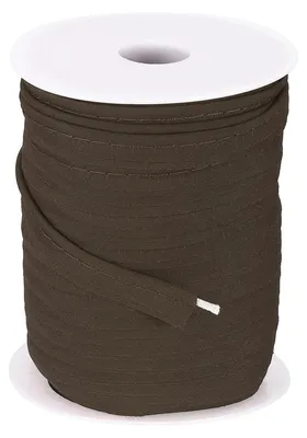 Schrägband mit Kordel, 0,95 cm, 45,7 m, Baumwolle, hellbraun