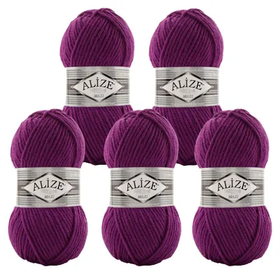 Strickwolle ALIZE SUPERLANA MAXI 209 fuchsia