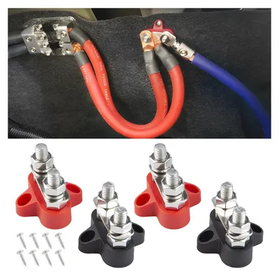 4er-Pack M8 Busbar Terminal Blöcke 12-48V DC für Marine