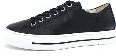 Immagine prodotto di Paul Green 4704-225 scarpe da donna, sneaker da donna, stringate, in pelle, Nero, Supersoft - sneaker da donna, nero, in pelle (vitello)