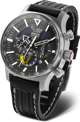 Zdjęcie produktu dla Zestaw męski VOSTOK EUROPE VR42-595A732 czarny sportowy dodatkowy pasek