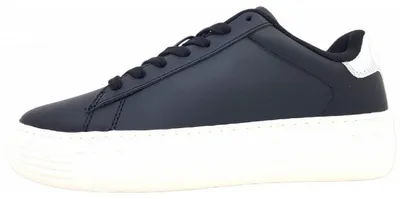 Image de Tommy Hilfiger TJW, chaussures basses pour femmes, modèle Cupsole, lacées, sneakers, couleur noire