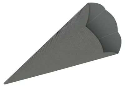 Produktbild von 3D-Schultüten,68Cm Hoch,5St.dunkelgrau