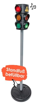 Produktbild von Kinder-Verkehrsampel mit Licht & Sound – 80 cm Lernampel für spielerische Verkehrserziehung