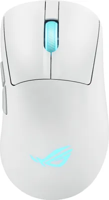 Produktbild von ASUS ROG Keris II Origin WHT, rechts, Optisch, RF Wireless + Bluetooth + USB Type-A, 42000 DPI, Weiß