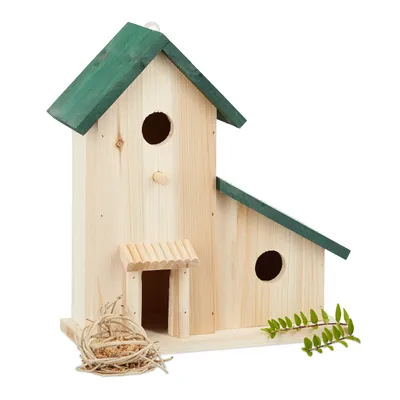 Produktbild von relaxdays Vogelvilla dunkelgrün