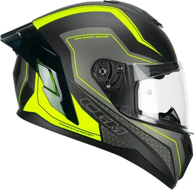 Immagine prodotto di Casco integrale CGM 330G RIOT Sport Nero Giallo Fluo Opaco taglia L