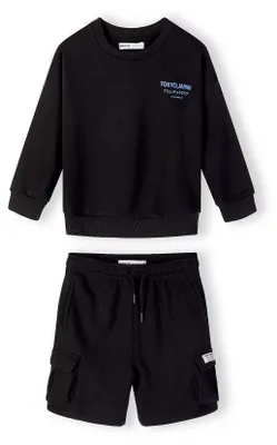 Minoti Set Schwarz für Jungen, Vorderansicht 2