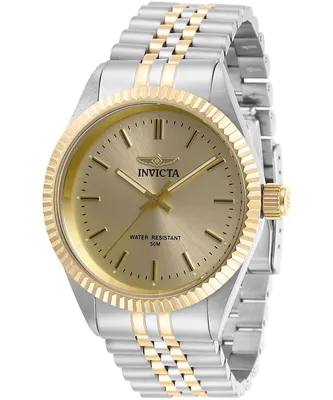 Zdjęcie produktu dla Invicta Specialty 29382 Zegarek Męski - Mechanizm Kwarcowy - Stal Nierdzewna z Złotą Tarcza - 43 mm