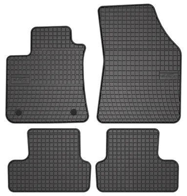 Image de Tapis de sol en caoutchouc pour Renault Megane IV 2015- (liftback/break/Grandtour) – 4 pièces, noirs, sur mesure
