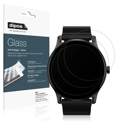 Zdjęcie produktu dla 2x folia ochronna do smartwatcha Haylou GS matowa - folia antywstrząsowa 9H dipos Glass szkło plastikowe