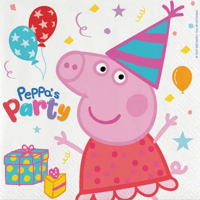 Produktbild von 20 Servietten Peppa Wutz Schwein Kindergeburtstag