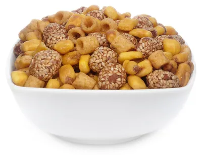 Produktbild von CrackersCompany Mais-Erdnuss-Sesam-Snack (Corn & Sweet Sesame Mix), Vorratspackung 3 kg