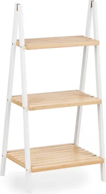 Obrázok produktu pre Kúpeľňové police Berilo WR5504-3-431 biela prírodná 40,3 x 81,5 x 30 cm