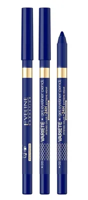 Obrázek produktu pro Eveline Cosmetics Variete – tužka na oči, dlouhotrvající efekt, voděodolnost, Odstín 03 - Blue
