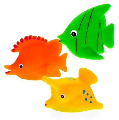 Produktbild von Mom's Care Badespielzeug Fische Set - 3 Stück bunt BPA-frei