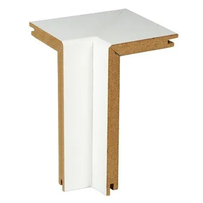 Produktbild von PROVISTON | Innenecke für Heizrohrabdeckleiste | 41 x 141 mm | MDF | Weiß | 2 St.