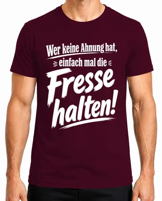 Zdjęcie produktu dla T-shirt "Dla tych, którzy nie mają pojęcia, żeby się nie odzywali", sarkastyczne, męskie, kolor burgundzki, rozmiar 3XL