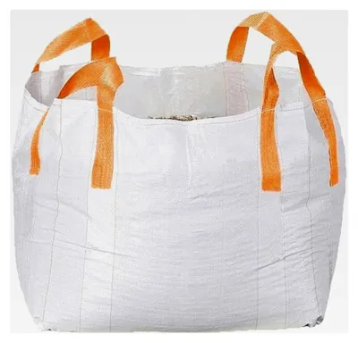 Produktbild von 10 Stück Big Bag für Schüttgut 0,25m³ | Mini Big Bag 65x65x65cm | 4 verstärkte Hebeschlaufen