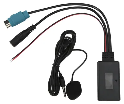 Obrázok produktu pre Bluetooth modul 5.0 s AUX vstupom a handsfree mikrofónom, vyrobený z ABS materiálu, odolný voči opotrebeniu a starnutiu, kompatibilný s Alpine KCE-236B