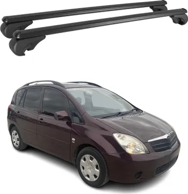 Produktbild von Dachträger für Toyota Yaris Verso 1999-2005 Gepäckträger Grundträger Alu Schwarz