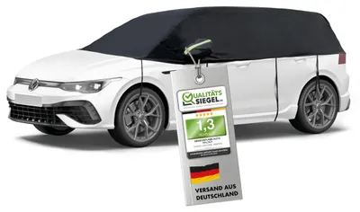 Produktbild von Walser Abdeckplane Auto All Weather, Abdeckplane wasserdicht, 100% wetterfeste Autoabdeckplane, Autoabdeckung Outdoor, Autoabdeckplane wasserdicht, Autoplane Halbgarage Größe 6 Kombi schwarz – Größe G