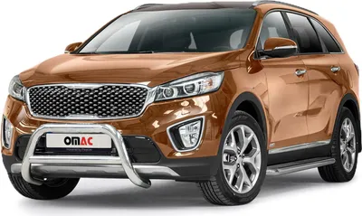 Immagine prodotto di Protezione paraurti anteriore per Kia Sorento 2015-2018 acciaio ABE argento