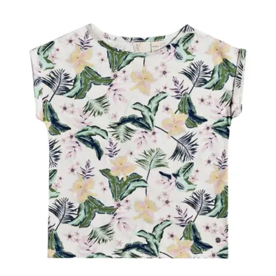 Produktbild von Roxy African Sunset bedrucktes T-Shirt für Mädchen 116