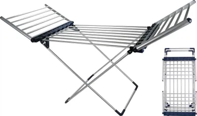 Image de Dirt Devil Dirt Devil Séchoir à linge électrique chauffant 230W Pliable 147 x 54 x 94 cm IPX1 Aluminium