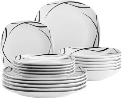 Produktbild von Teller Set, Porzellan Teller Set, Porzellan DECORA Mäser