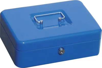 Produktbild von Geldkassette, blau, 330x235x90