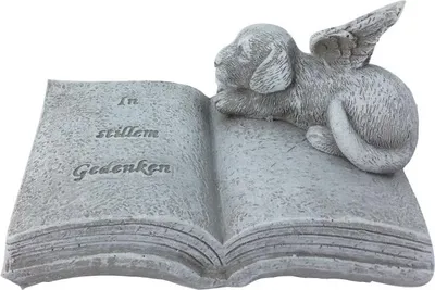 Produktbild von TrendLine Grabsteinschmuck mit Hund 11 x 7 x 6 cm
