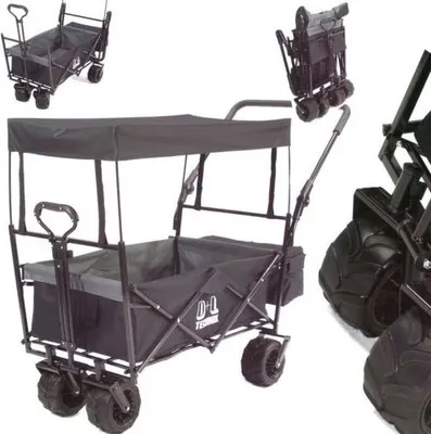 Produktbild von XXL Bollerwagen Kinderwagen Strandwagen Handwagen Gerätewagen 56604 faltbar