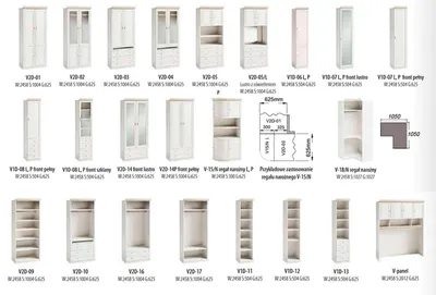 Produktbild von Eleganter Weißer Eckkleiderschrank Moderne Schlafzimmer Holz Schränke