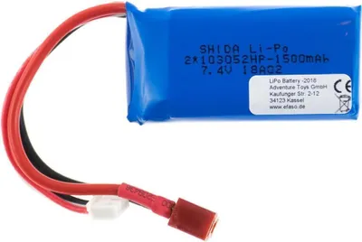 Produktbild von efaso Akku Batterie 7,4V 1500 mAh Li-Po für WLToys A959-B A969-B A979-B 144001