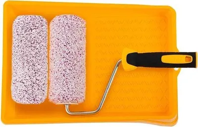 Obrázok produktu pre Sada profesionálnych maliarskych valčekov s priemerom 18 cm s nádobou na farbu a príslušenstvom