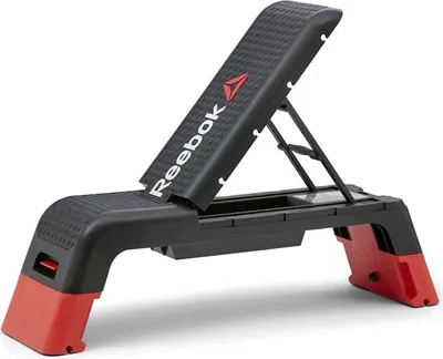 Produktbild von Reebok Studio Deck (ohne DVD & Riemen) - 121 x 33 x 20 -35,5 cm - Schwarz/Rot