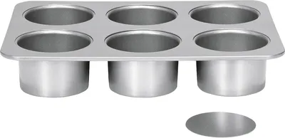Zdjęcie produktu dla Patisse mini 6 form do ciastek z wyjmowanym dnem 8cm P03588
