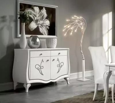 Immagine prodotto di Credenza cassettiera soggiorno cassettiere mobili bianchi mobile in legno