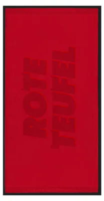 Produktbild von FCK Duschtuch RoteTeufel, 70x140 cm, 100% Baumwolle, Rot, 400g