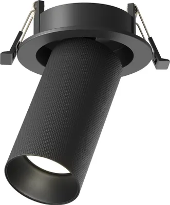 Produktbild von Maytoni Einbaustrahler Artisan 1x GU10 excl. Schwarz aus Aluminum 10W für Küche, Schlafzimmer, Wohnzimmer, Esszimmer, Lobby