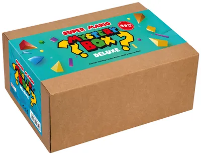 Produktbild von Super Mario Deluxe Box - mit Figuren, Merchandise & Sammelartikeln – ideales Geschenk für Fans, Gamer & Nintendo‑Liebhaber