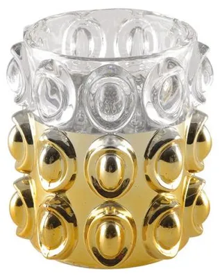 Produktbild von Kerzenhalter „Bulle“, halb vergoldet