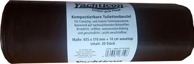 Produktbild von Yachticon Kompostierbare Toilettenbeutel für Klapptoilette / 20 Stück 106041671900000